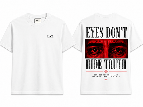 LYIE T-Shirt Weiß - Vorder- und Rückseite